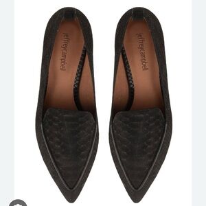 Anthropologie Jeffrey Campbell Viona Loafer in black, size 7